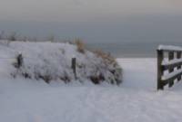 Die Ostsee verschneit im Winter